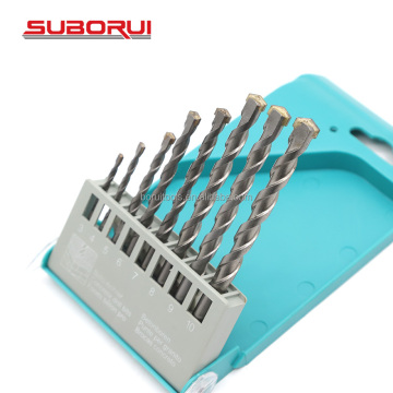 SUBORUI 8PCS Round Shank Carbide Tipped Drill Bits Set for Marble and Concrete