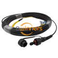 Cable de conexión de fibra IP MPO-LC UPC 12F 6.2mm G657A2 LSZH 30M