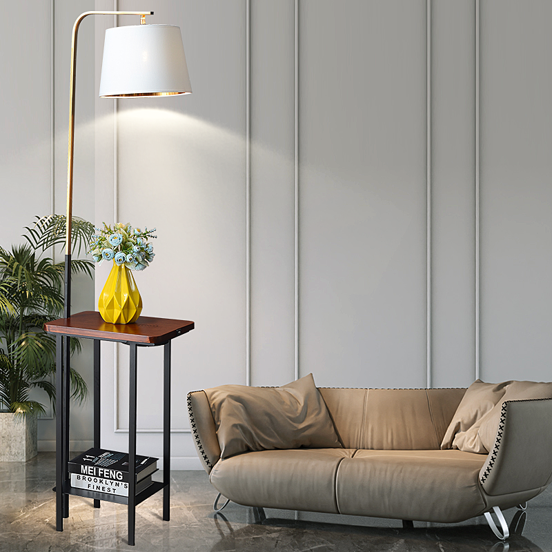 Application Tripod Floor Lamp With Shelf