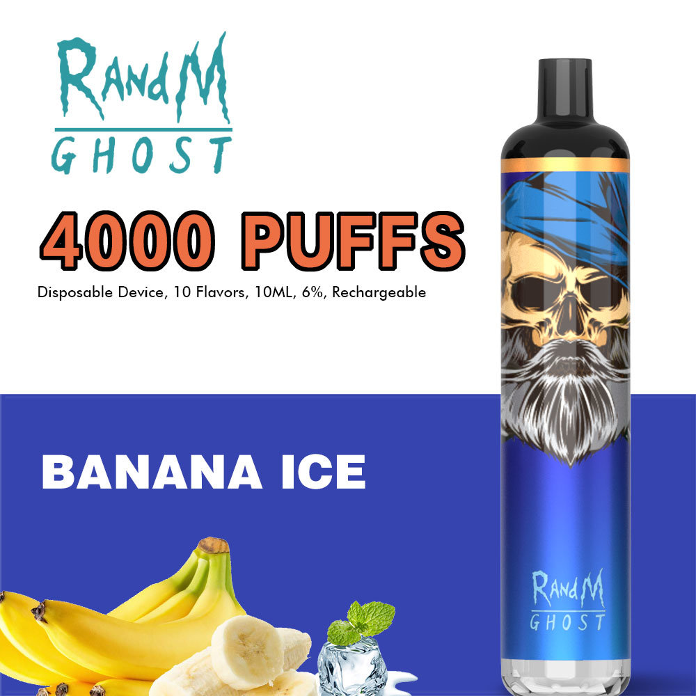 Randm Ghost 4000 Puffs قابلة للتخلص من السجائر الإلكترونية