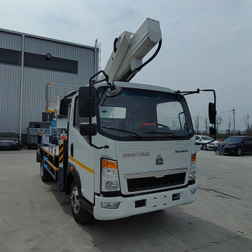 Vehicle mounted Telescopic arm 14meter aerial work platform