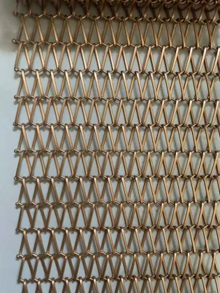 golden decorative mesh curtain