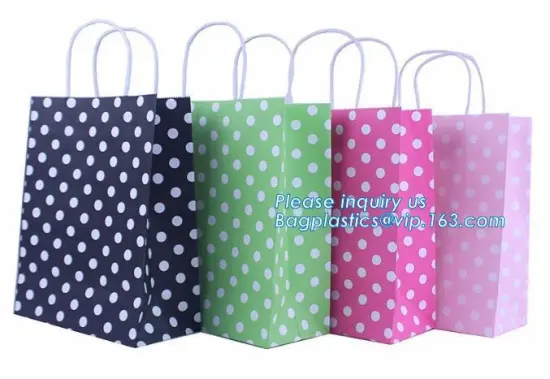 Fashionable coated paper gift bag, Cartoon Elephant Gift Packaging, Garment paper bag for packaging