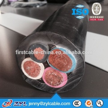 ERP Insulated Rubber Cable 3x120+50sqmm China Cable Factory
