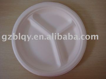 Biodegradable tableware/plate/food container,disposable sugarcane plate,pulp tableware