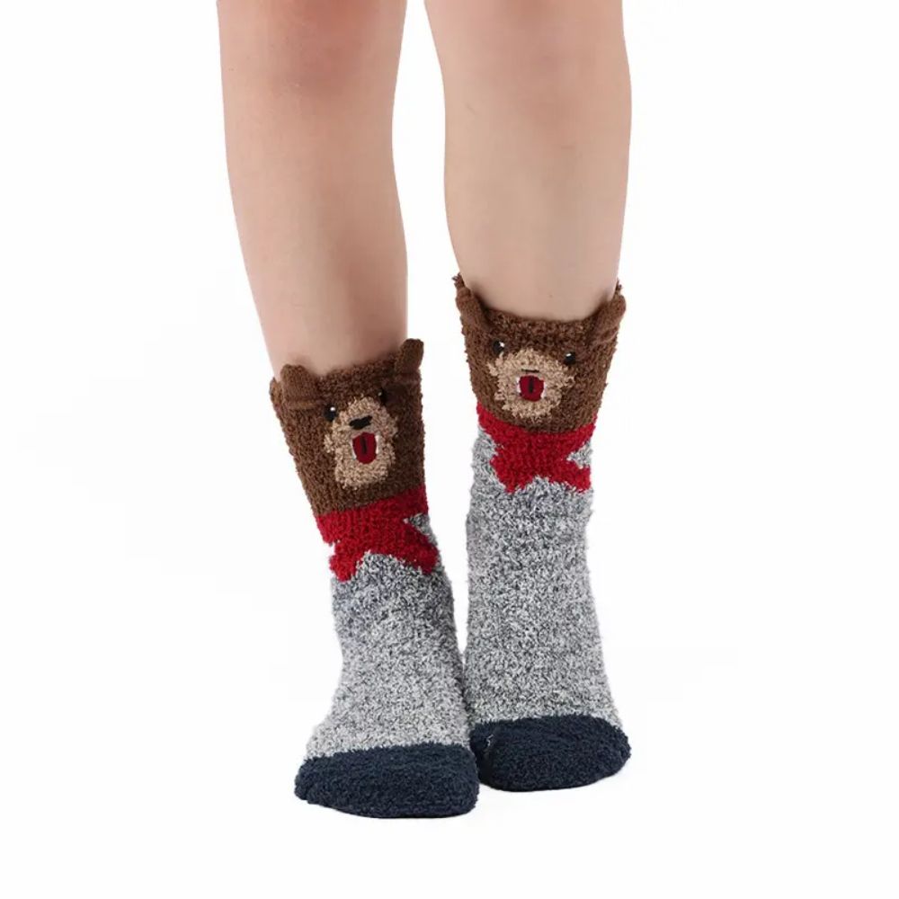 Frauen thermische weiche, gemütliche Slipper -Socken thermisch