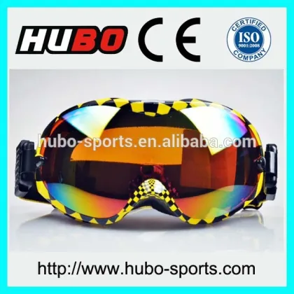 2014 colorful ski goggles, anti fog snow goggles, custom printed ski goggles