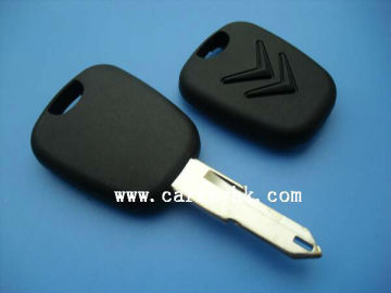 car key blank for Citroen C3 transponder key shell (old style)