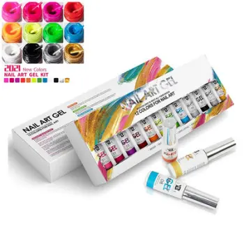 12 Color Gel Polish Set for UV Nail Art and Soak Off