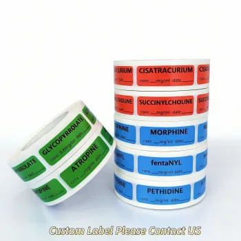 Customizable Medical Syringe Label