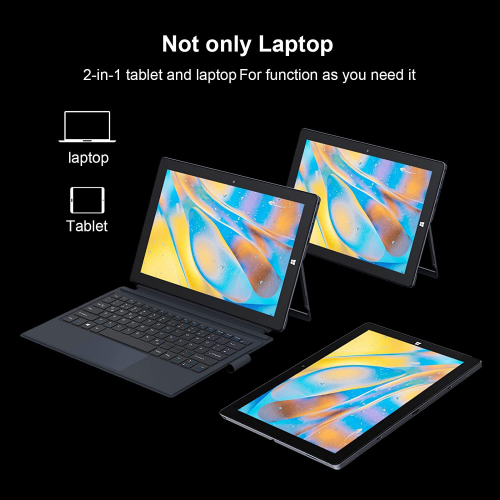 Laptop destacável 2 em 1 Notebook tocável tablet Windows
