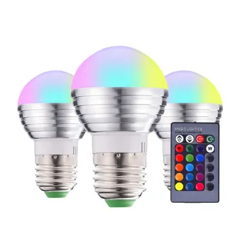 5W RGBW LED Bulb - E14/E27/GU10 RGB Globe Light with Remote Control for Home Decor (85-265V)