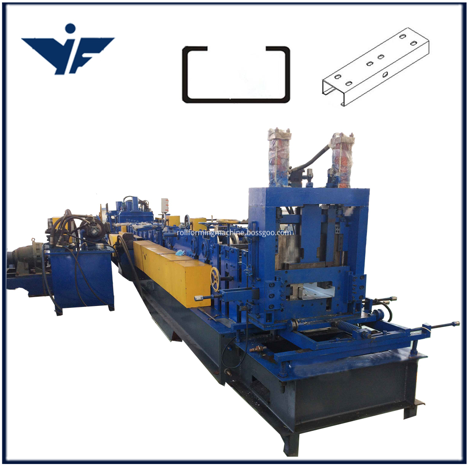 Automatic C Purlin Roll Forming Machine