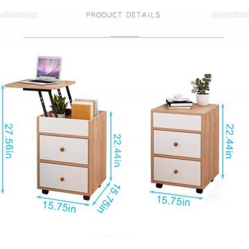 Locker Double Drawer Nightstand and Lifting table