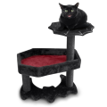 Cat Tree with Coffin Bed& Spooky Cat Tree Toys.