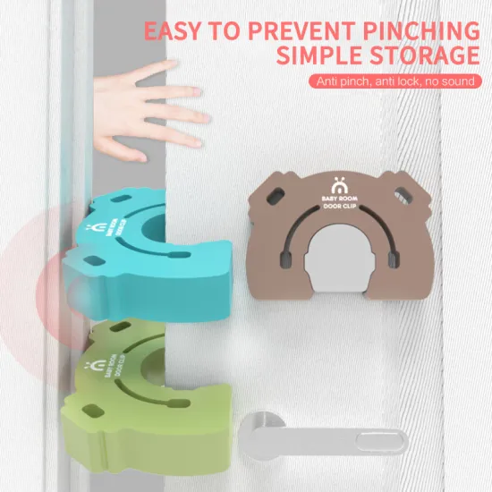Children EVA Door Stopper Doorknob Wall Protection Door Stopper Holder Shockproof Door Crash Pad Children Finger Protecter 1PCS