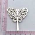 Charm pentru pantofi cu strasuri fluture