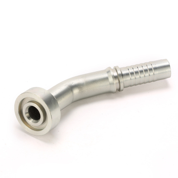 High-Pressure Carbon Steel Flange Hose Fittings with 9000 PSI Capacity and 45 Degree Elbow for Hydraulic Power Factory Applications