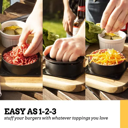 Burger Press: Hamburger Patty Maker for Stuffed and Regular Burgers