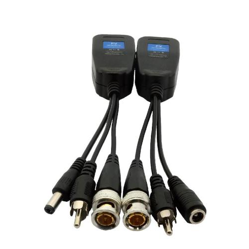 1ch Video passif et Power &amp; Audio Balun avec puissance