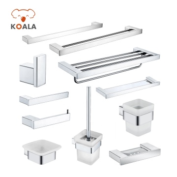 China Brass Glass Bath Bathroom Accessory Set