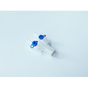 Disposable plastic Two Sampling Port U Piece connector