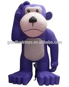 2016 Customized inflatable the purple orangutan cartoon for advertising ,Cool Inflatable Chimpanzee For Advertisements