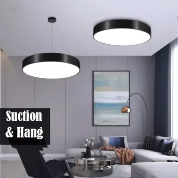 Modern 36W Circle Pendant Light - LED Ceiling Lamp for Shopping Mall & Gym