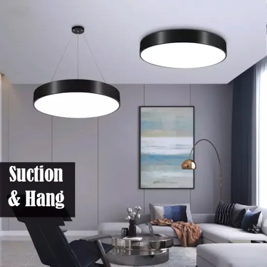 Modern 36W Circle Pendant Light - LED Ceiling Lamp for Shopping Mall & Gym