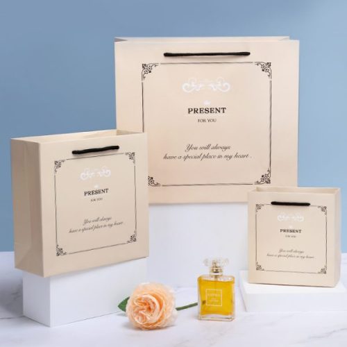 Custom Logo Shopping Kraft Bags with 1 moq