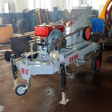 Portable Diesel Mobile Hammer Mill Crusher PC600X400 for Gold Ore Sale