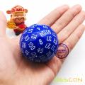 Bescon Polyhedral Dice 100 Sides Dice, D100 mort, 100 Cided Cube, D100 Game Dice, 100-Cided Cube of Blue Color