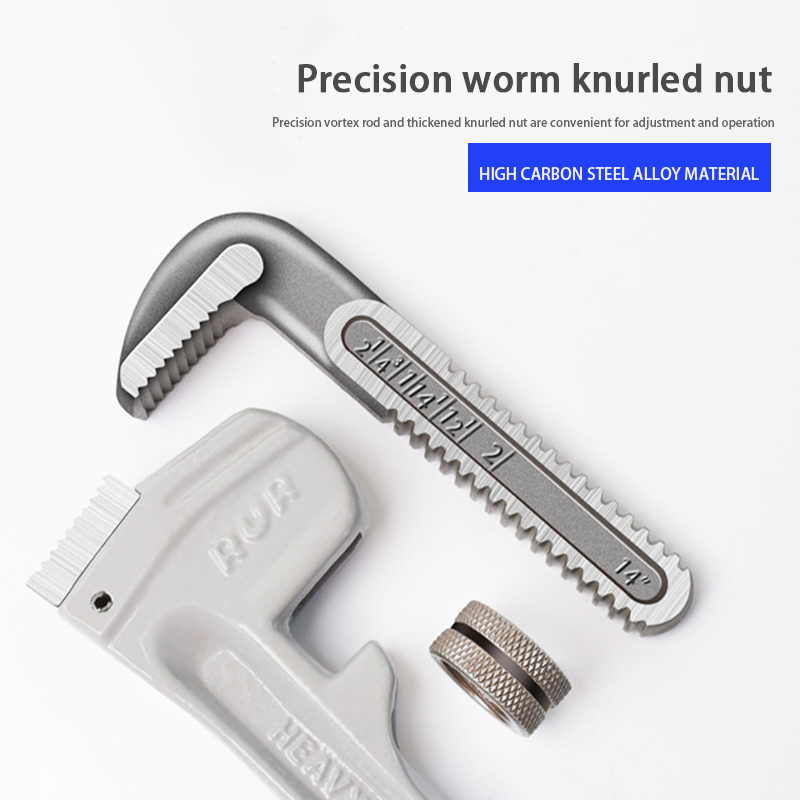 Pipe Maintenance Tools Universal Adjustable Wrench Heavy Duty 8 In 12 In 24 In 36 Inch Pipe Wrench