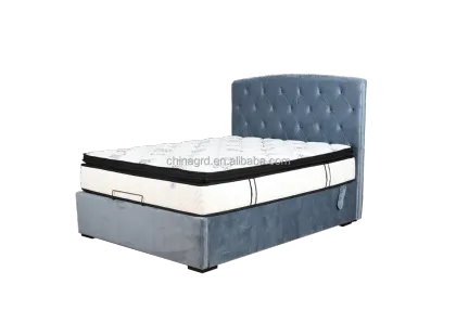 New Design Leather Platform Smart King Size Bed for Bedroom Sets