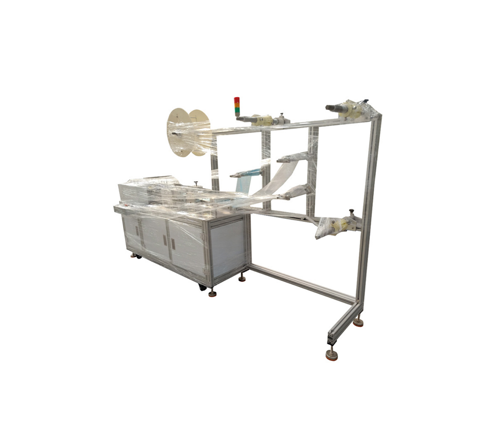 Automatic disposable surgical flat face mask making machine