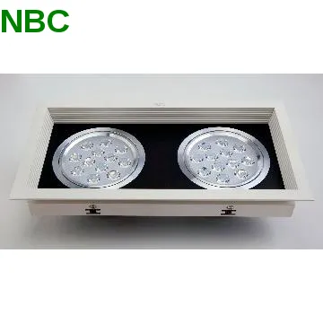 2 head 12Wx2 LED Grille Light, High Power, Aluminum