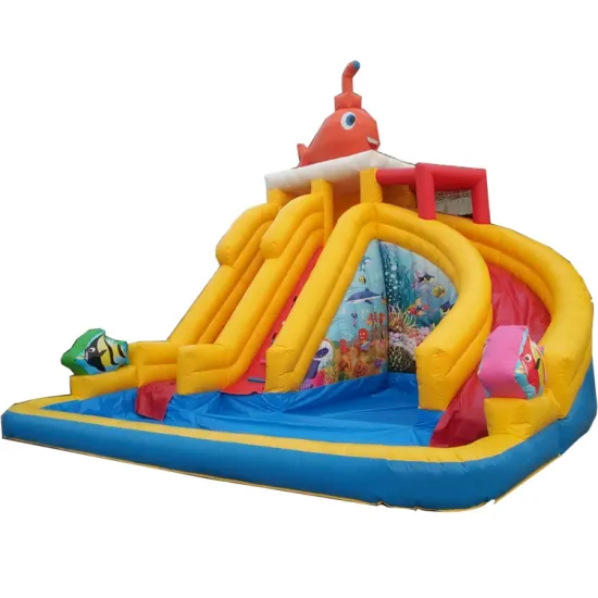 Customized Inflatable Water Slides and Bouncing Castles with Pools for Kids