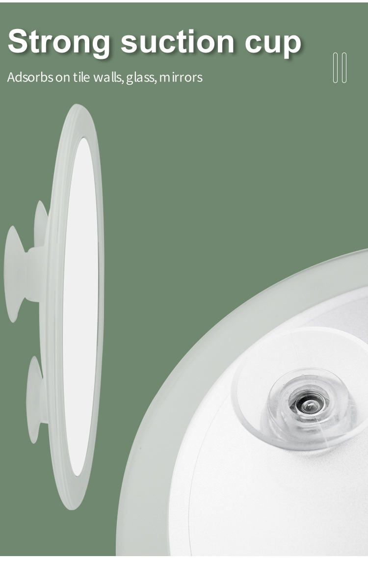 Wall Mounted Suction Cup Bathroom Mirror Shower, High Quality Wall Mounted Suction Cup Bathroom