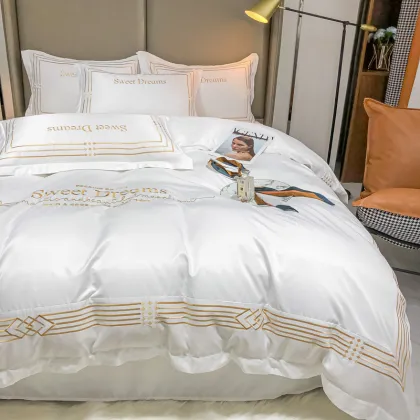 pearl white bedding set for a good night