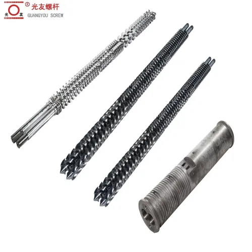 Double Bimetallic Twin Screw Barrel Para sa Alagang HDPE PP PVC PE Abs