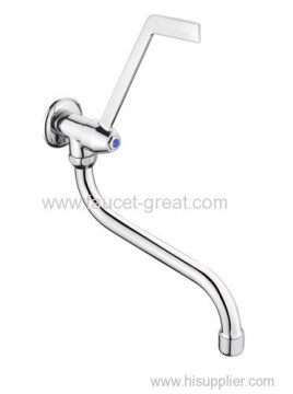 Single Handle Wall Mount Cold Tap With Hospital Handle 