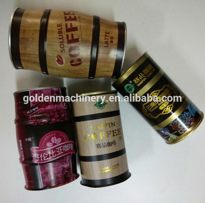 tea coffee box latte tin can container making machine