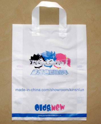 Loop Handle Bag (HF-502) , Plastic Shopping Bag, Printed Polybag with High Quality