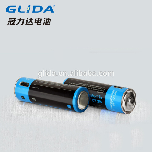 Micro USB AAA Battery 1.5V rechargeable AA battery 400mah