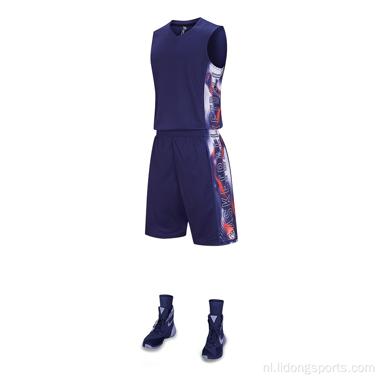 Mannen basketbal uniform sporttraining basketbal jersey