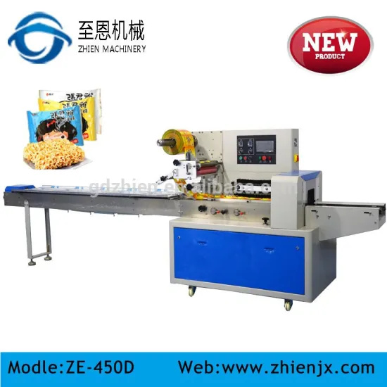 Horizontal instant noodles packaging machine, cooked food packing machine