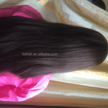 Top Quality Siliky Straight Virgin Remy Human Hair - Kosher and Jewish Wig in Brown Color