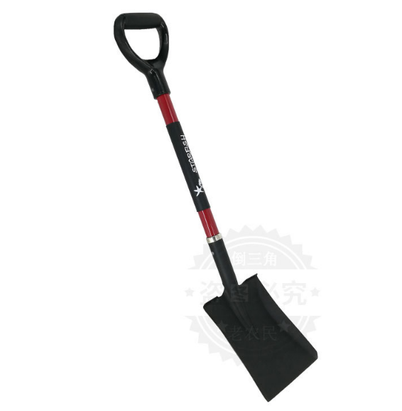 New product Russia Agricultural Shovel with Square Blade and Comfortable D-Grip A Fiberglass Handle