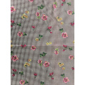 Check Flower Rayon Poplin shuttle 45S Printing Fabric