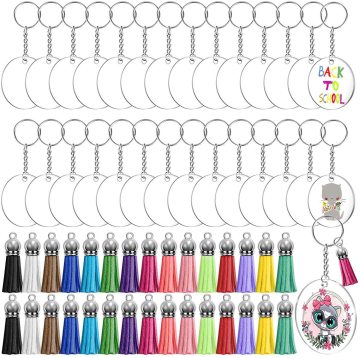 Wholesale DIY Colorful Long Tassel Key Ring